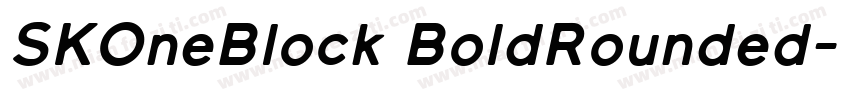 SKOneBlock BoldRounded字体转换